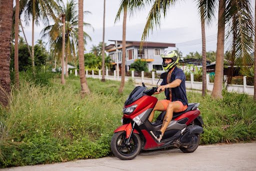 Scooter in Central Andros, Bahamas